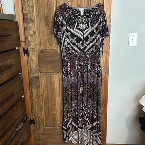 Knox Rose Black and Pink High Low Dress